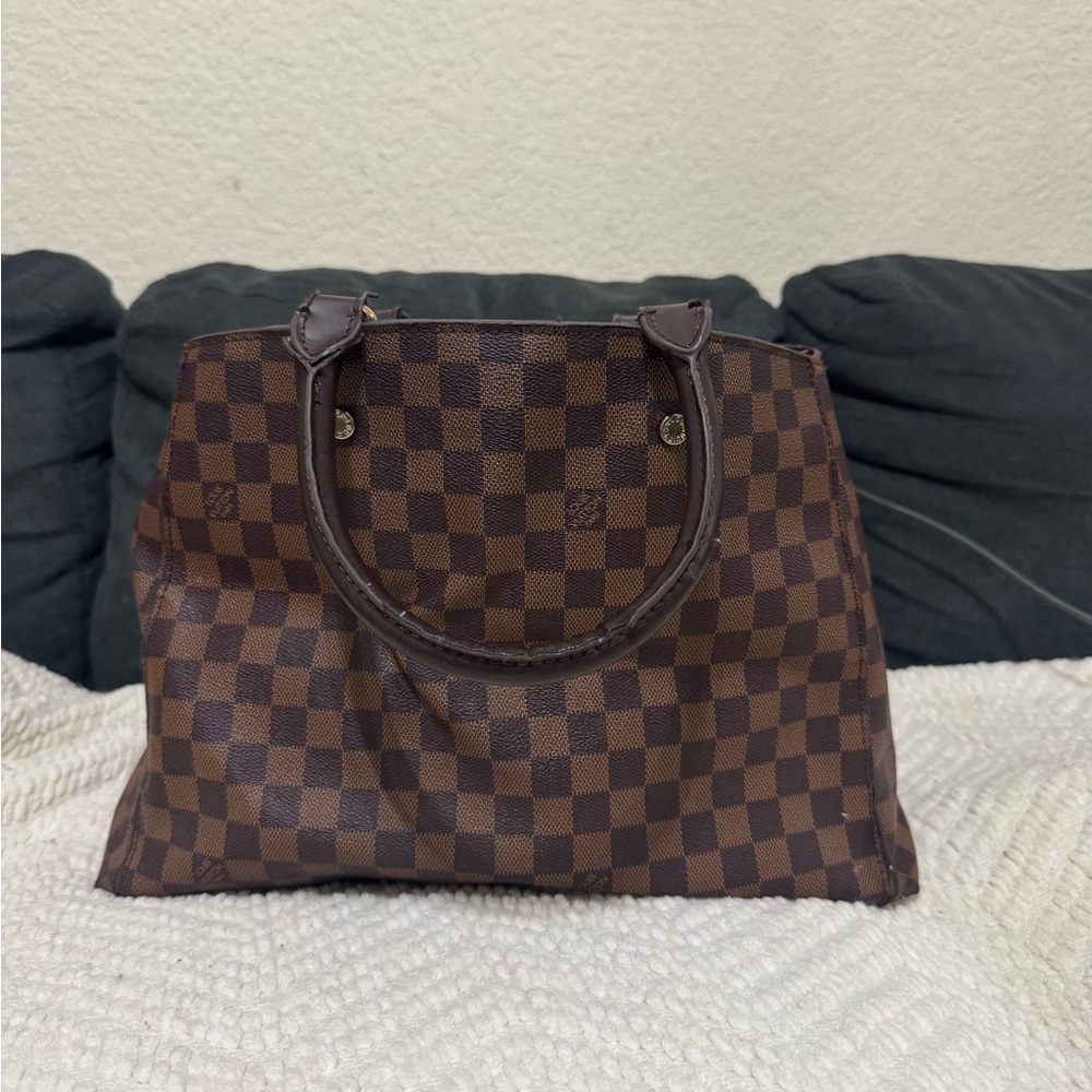 Louis Vuitton Brown Checkered Shoulder Bag